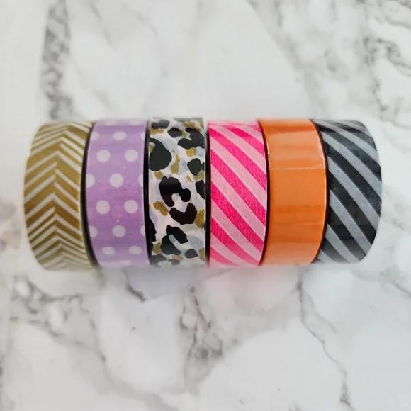 6 Decorative Scotch Washi Tape Set - Multicolor - Picture 2 of 4